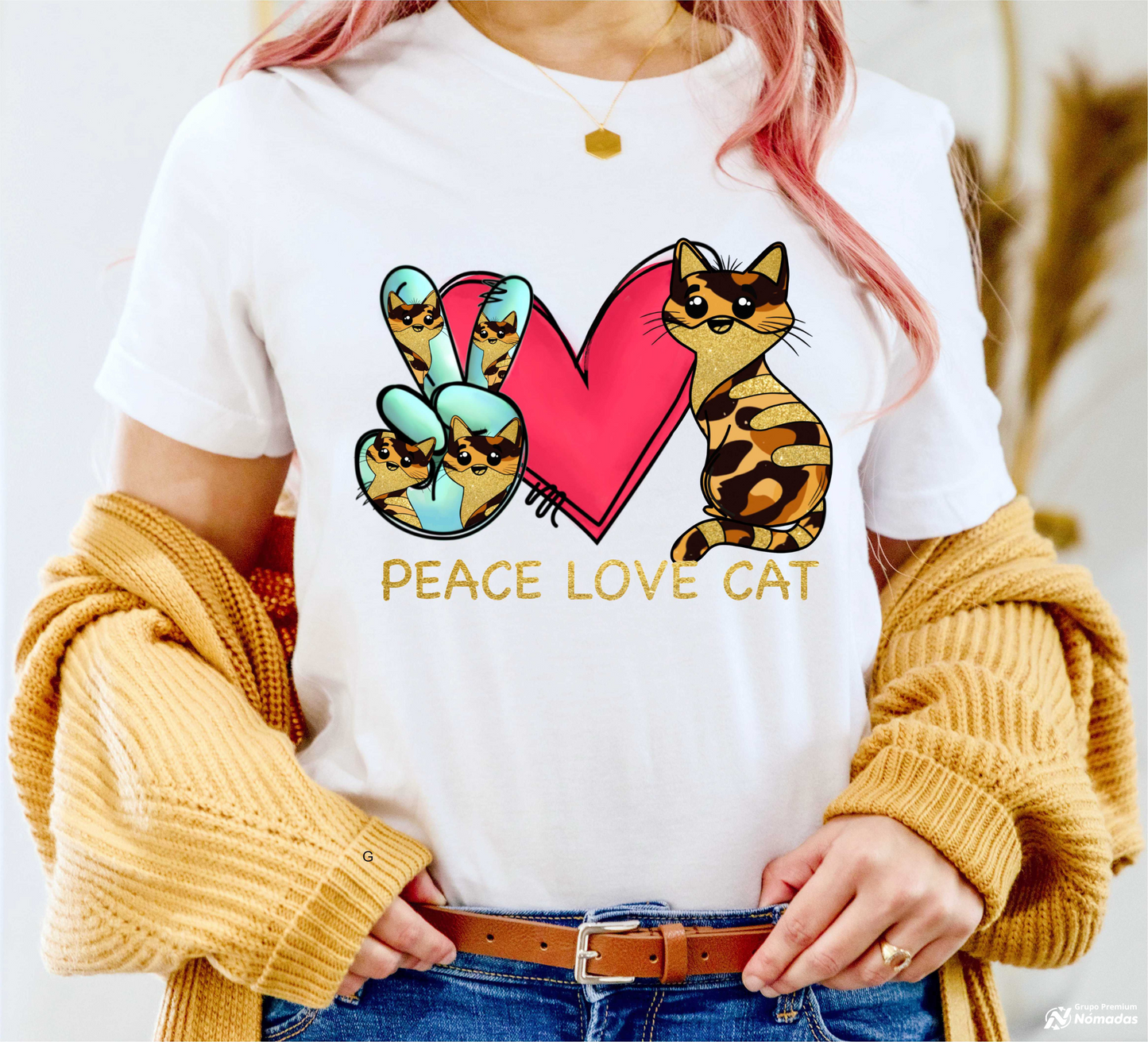 Playera Animalitos Love Manga corta